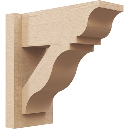 Ekena Millwork 5 1/2-in W x 12-in D x 12-in H Funston Trad Rough Cedar Woodgrain TimberThane Outlooker, Primed Tan OUTUR055X12X12FST04RCPR